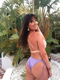 Image 4 of Floral Sequin Embellished Bra Top Bikini