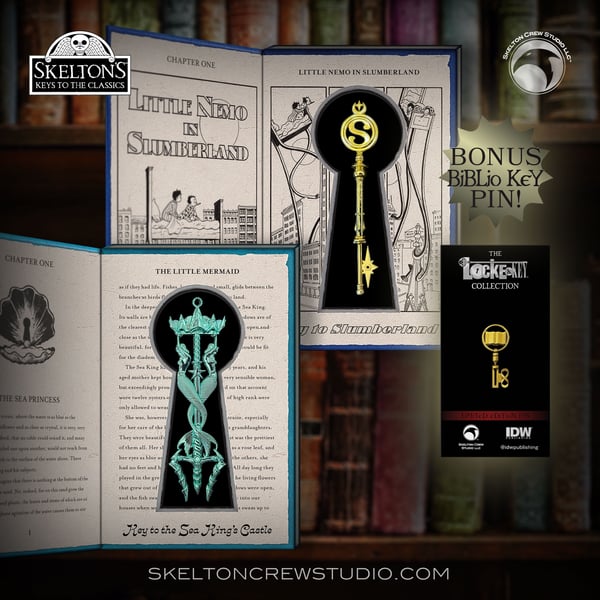 Image of Skelton's Keys to the Classics: Key to the Sea King's Castle & Key to Slumberland w/BONUS pin!