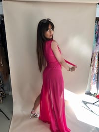 Image 5 of Hot Pink Chiffon Cover Up 