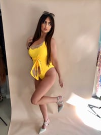 Image 4 of Yellow and Gold Motif Swimsuit