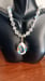 Image of 67 CARAT RARE MYSTIC TOPAZ PENDANT WITH LARGE AND MINIATURE SWAROVSKI CRYSTAL BEADS