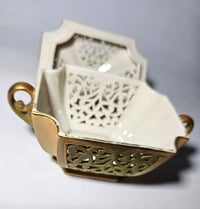 Image 6 of Royal Worcester rectangular shaped reticulated pot pourri and cover