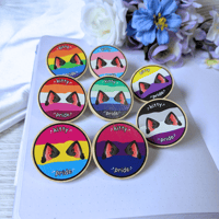 Image 2 of Kitty Pride Pins