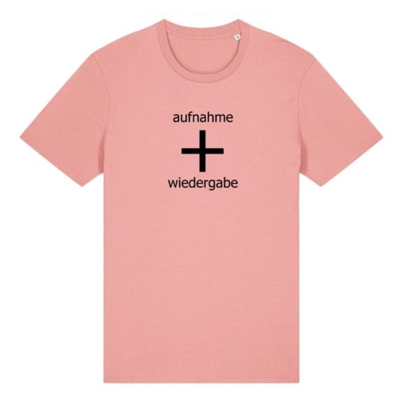 Image of aufnahme + wiedergabe Logo T-Shirt PINK