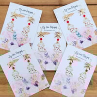 Image 1 of Valentine Cat Earrings | Cat and Hearts Earrings