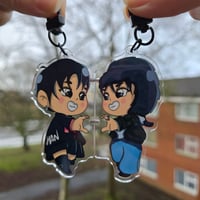 Hold my Hand Double Magnetic Keychain 