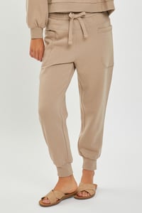 Image 2 of HIGH RISE SIDE POCKET RELAXED JOGGER PANTS