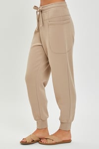 Image 1 of HIGH RISE SIDE POCKET RELAXED JOGGER PANTS