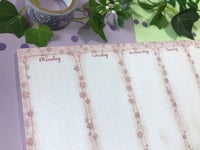 Image 2 of Rose Weekly Planner Pad