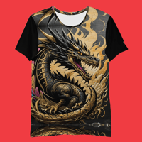 Image 1 of Dragon Scales - All Over Print, Athletic T-Shirt