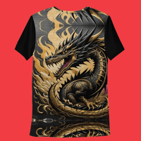 Image 2 of Dragon Scales - All Over Print, Athletic T-Shirt