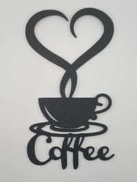 Coffee Love Heart Wall Art Sign