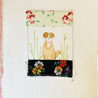 Image 2 of  Art - wall art mixed media Doggy 3