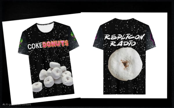 Image of EXTREMELY LIMITED EDITION  COKE DONUTS JERSEY STYLE SHIRT