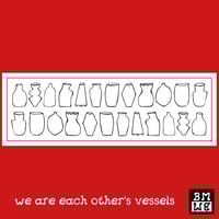 vessels/urns white black 2