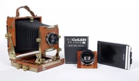 Image 1 of Zone VI "Newfane" 4X5 Camera + 150mm + 210mm Lenses + Holders + FILM #5078