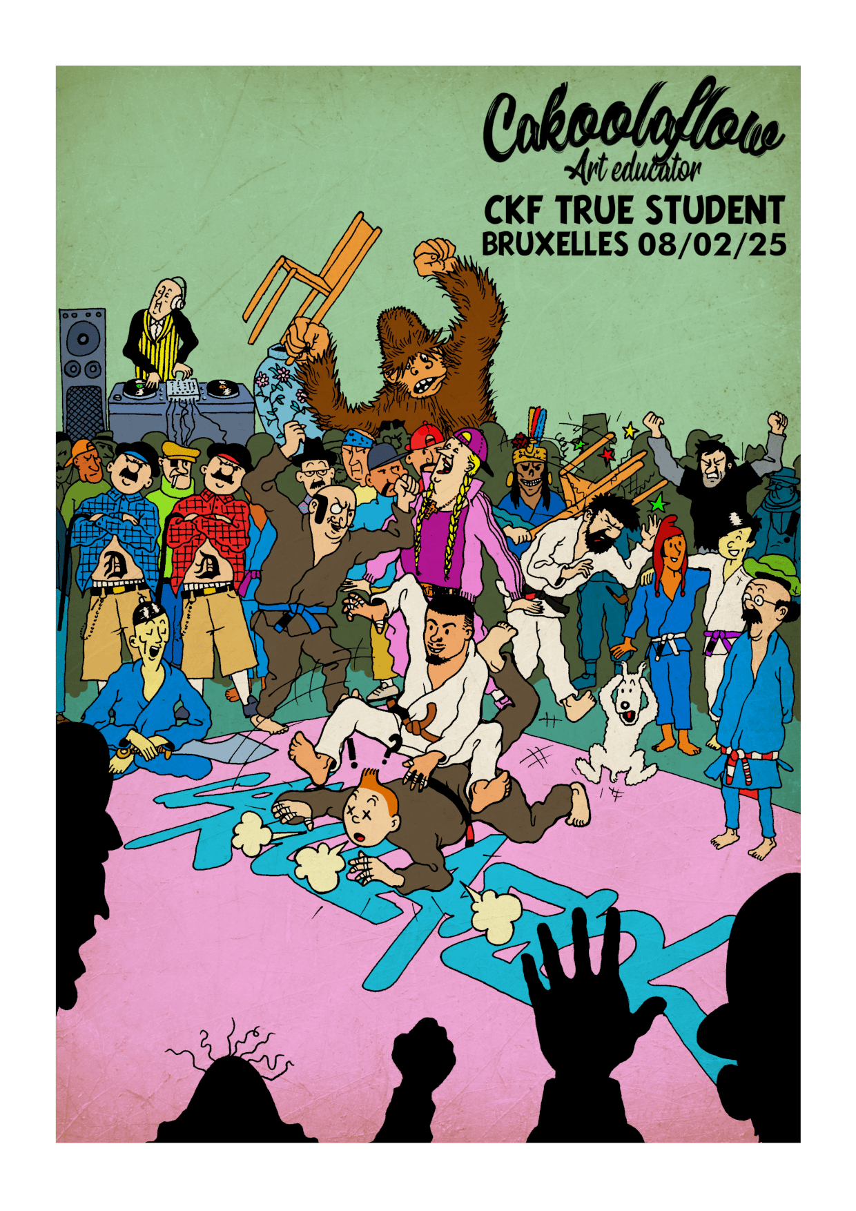  Précommande/preorder poster format A3 CKF True Student de Bruxelles