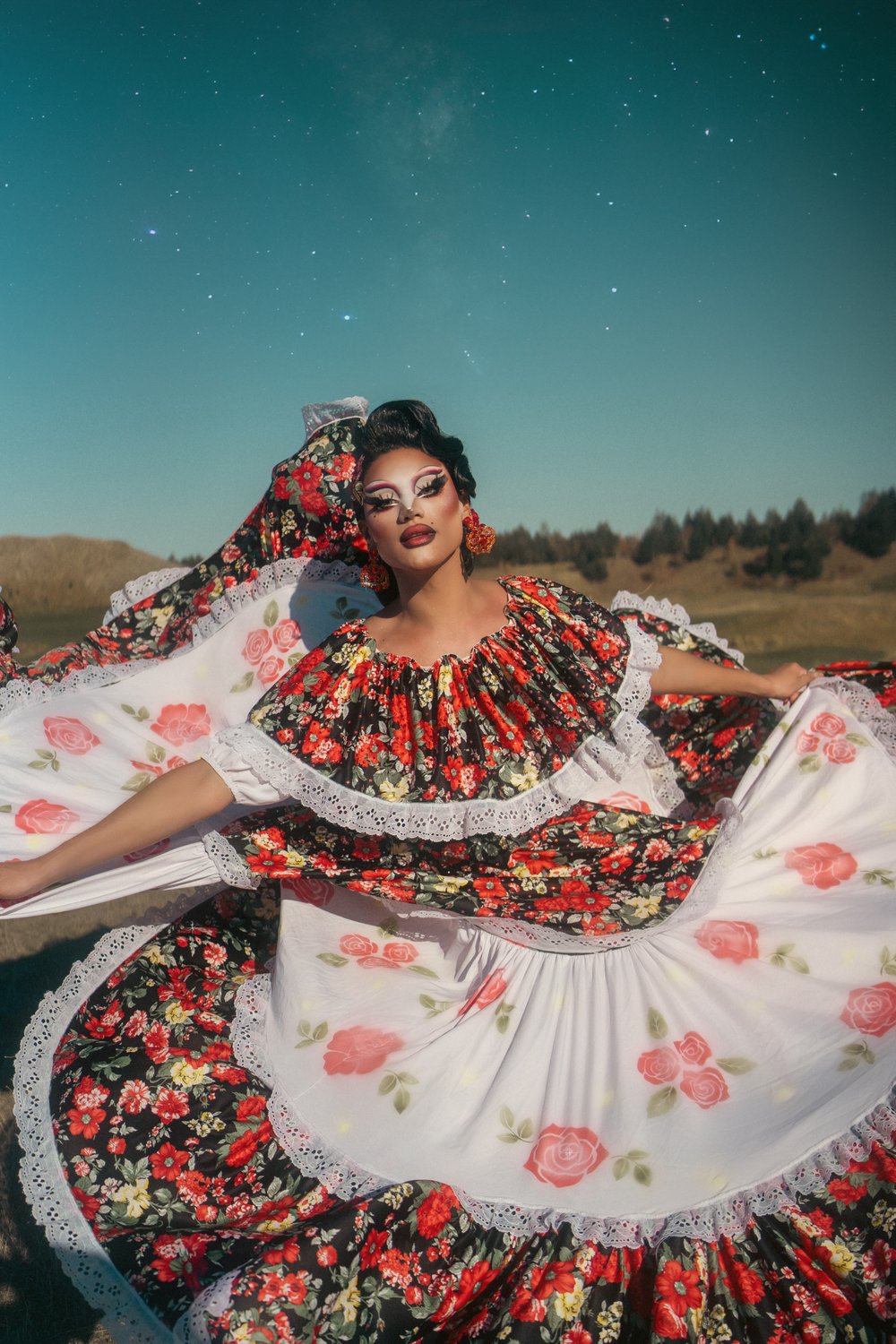 Image of Arrietty Folklorico Talent Show Look signed 8x10