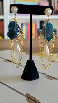 Image 2 of Tempest Treasures - ocean inspired dice earrings 