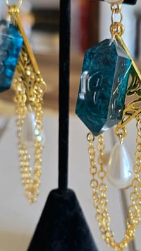 Image 5 of Tempest Treasures - ocean inspired dice earrings 