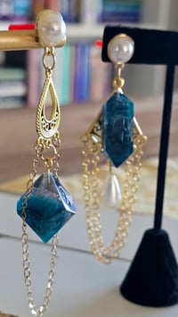 Image 6 of Tempest Treasures - ocean inspired dice earrings 