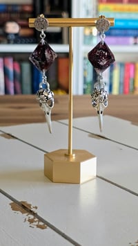 Image 4 of Delilah's Chosen - Laudna inspired dice earrings