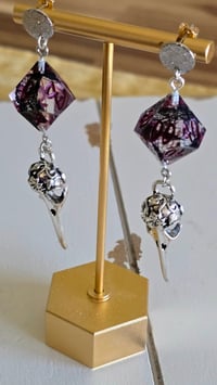 Image 1 of Delilah's Chosen - Laudna inspired dice earrings