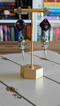 Image 5 of Delilah's Chosen - Laudna inspired dice earrings