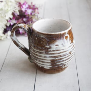 Image of Rustic Love Mug, Gorgeous Earthy Mug with Love Heart, 14 Ounce, Made in USA