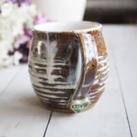 Image 4 of Rustic Love Mug, Gorgeous Earthy Mug with Love Heart, 14 Ounce, Made in USA