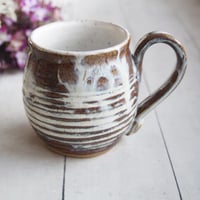 Image 1 of Rustic Love Mug, Gorgeous Earthy Mug with Love Heart, 14 Ounce, Made in USA