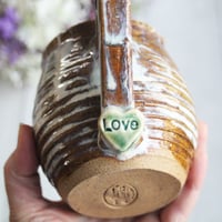 Image 7 of Rustic Love Mug, Gorgeous Earthy Mug with Love Heart, 14 Ounce, Made in USA