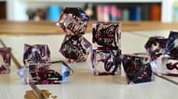 Image 2 of Laudna - Critical Role inspired extended polyhedral dice set 