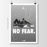 Image 2 of Sneaker Poster Jordan 4 “Fear” (2024)