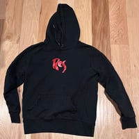 Black & Red OG RES LOGO HOODIE