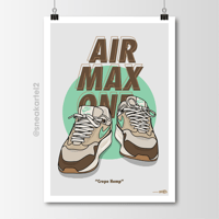 Image 1 of Sneaker Poster Air Max 1 “Crepe Hemp”