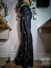 Image 9 of Rhinestone Concho Lace Flares