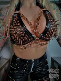 Image 6 of Rose Gold Rockstar Bikini Top