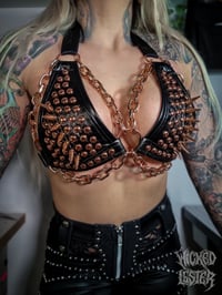 Image 2 of Rose Gold Rockstar Bikini Top