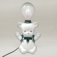 Seconds -  Leather Bear Lamp with 22Kt Gold