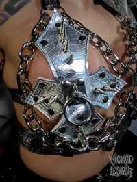 Image 3 of Chrome Raptor Crucify Bra