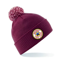 HOWAY THE LADS BOBBLE HAT - BURGANDY