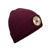 HOWAY THE LADS RIBBED BEANIE - BURGANDY