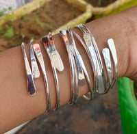 Image 1 of Silver Adjustable Bangles (5 pc)