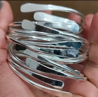 Image 2 of Silver Adjustable Bangles (5 pc)