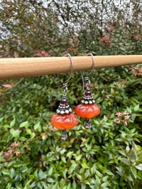 Image 1 of RESERVED for Michalah . Pumpkin earrings / n62 