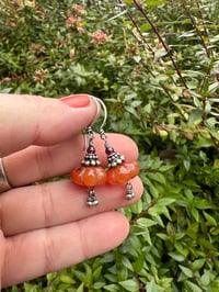 Image 2 of RESERVED for Michalah . Pumpkin earrings / n62 