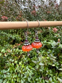 Image 3 of RESERVED for Michalah . Pumpkin earrings / n62 