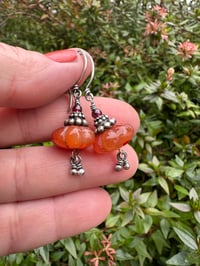 Image 5 of RESERVED for Michalah . Pumpkin earrings / n62 