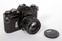 Image 1 of Pentax Spotmatic BLACK SPIIa 35mm SLR Film Camera with SMC 50mm F1.4 lens #5471